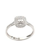 Кольцо из белого золота c бриллиантами