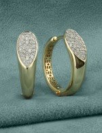 Серьги из лимонного золота c бриллиантами