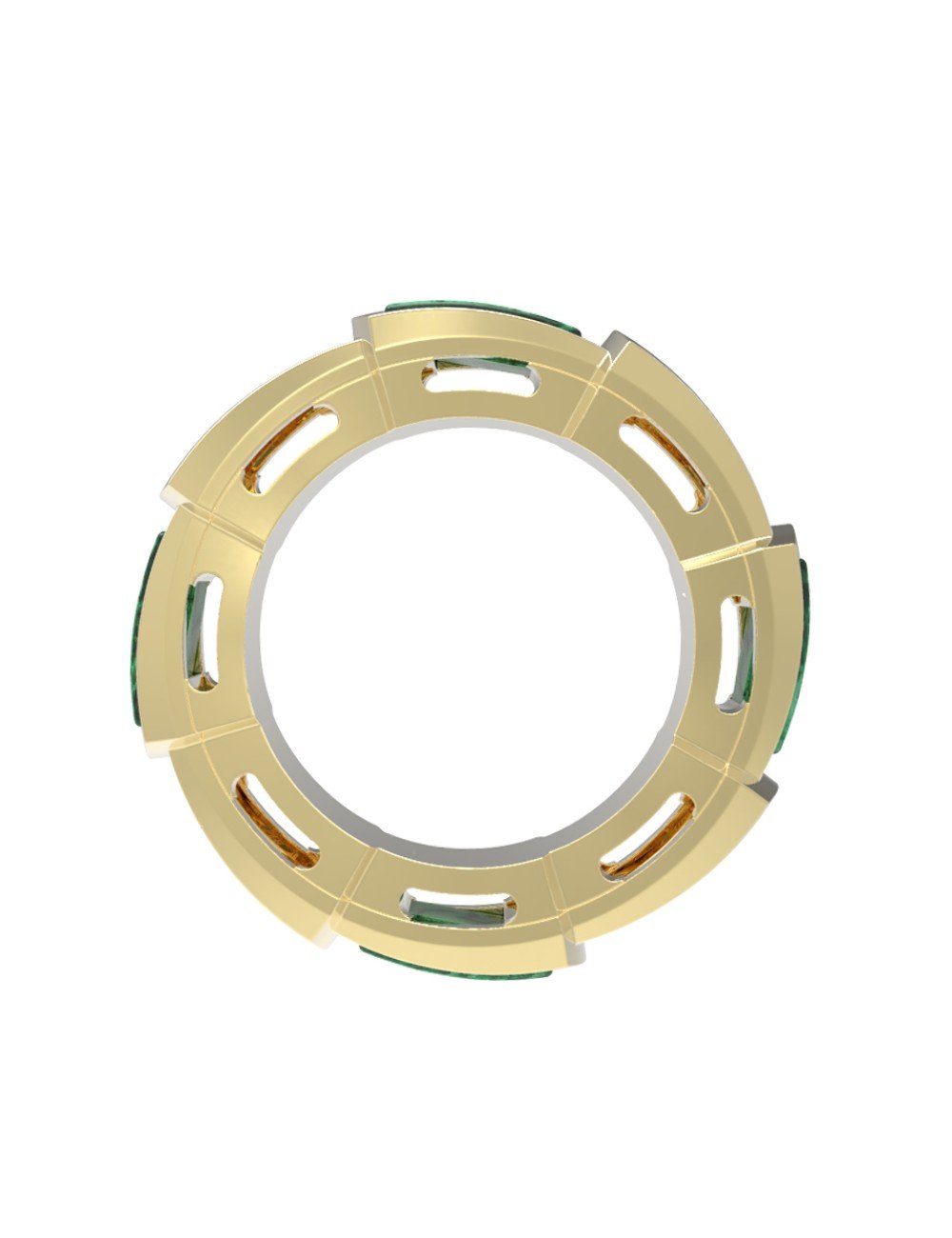 Подвеска из лимонного золота c малахитом