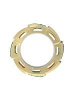 Подвеска из лимонного золота c малахитом