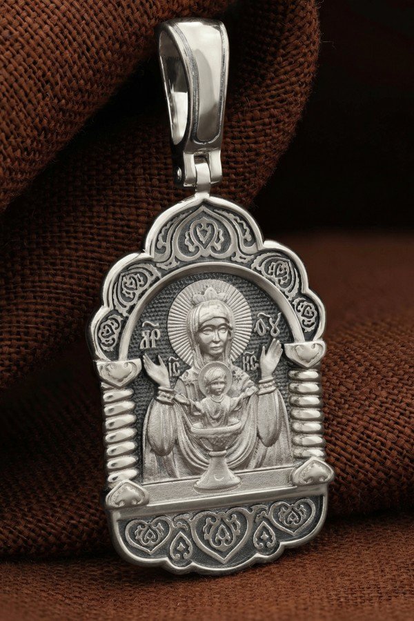 Образок из белого золота