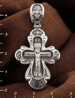 Крест из белого золота