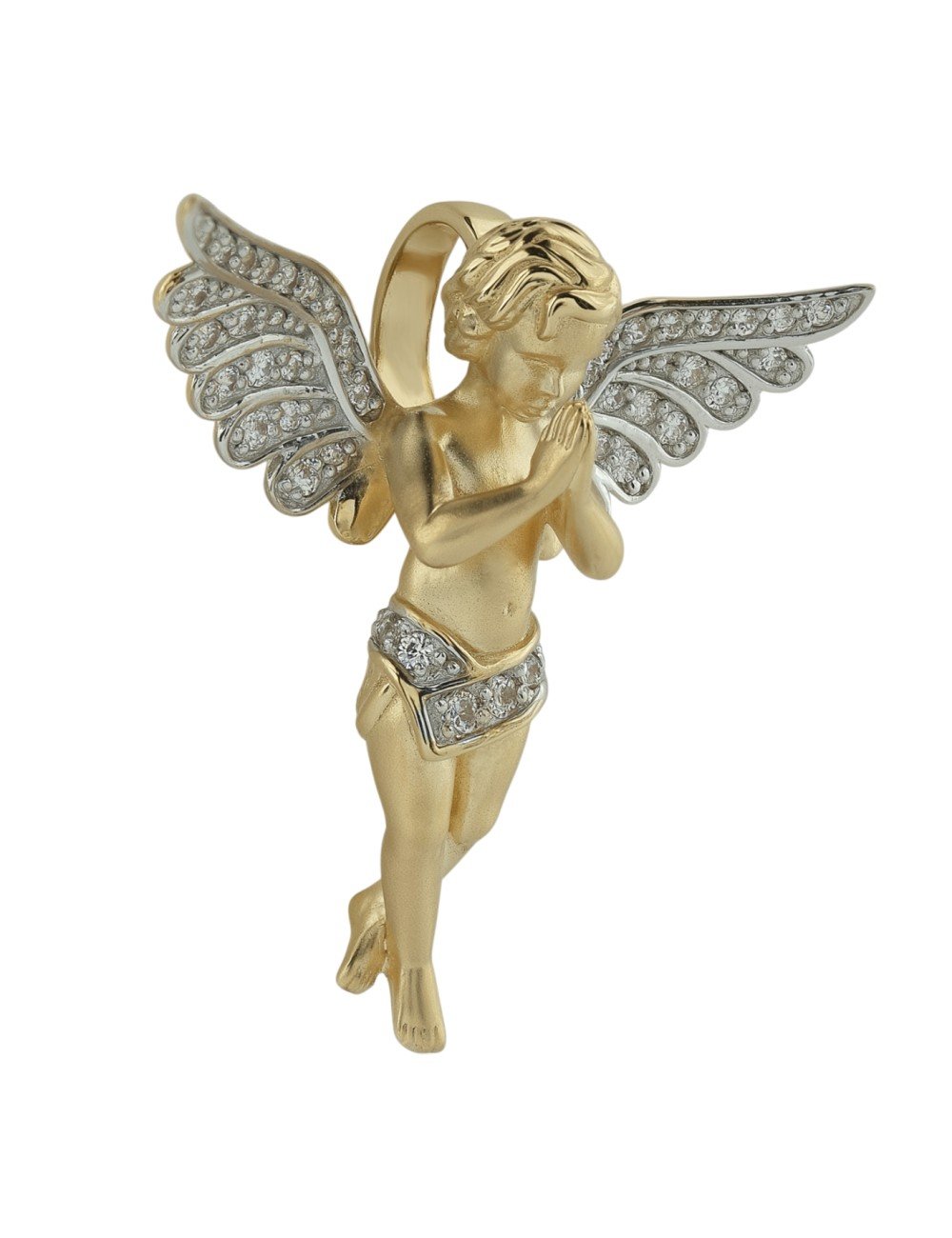 Подвеска из лимонного золота c фианитом