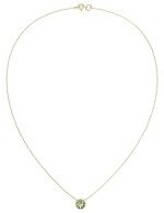 Колье из лимонного золота c бриллиантами и малахитом