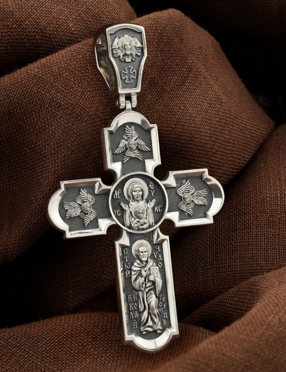 Крест из серебра 925 пробы