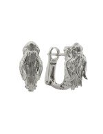 Серьги из белого золота c бриллиантами