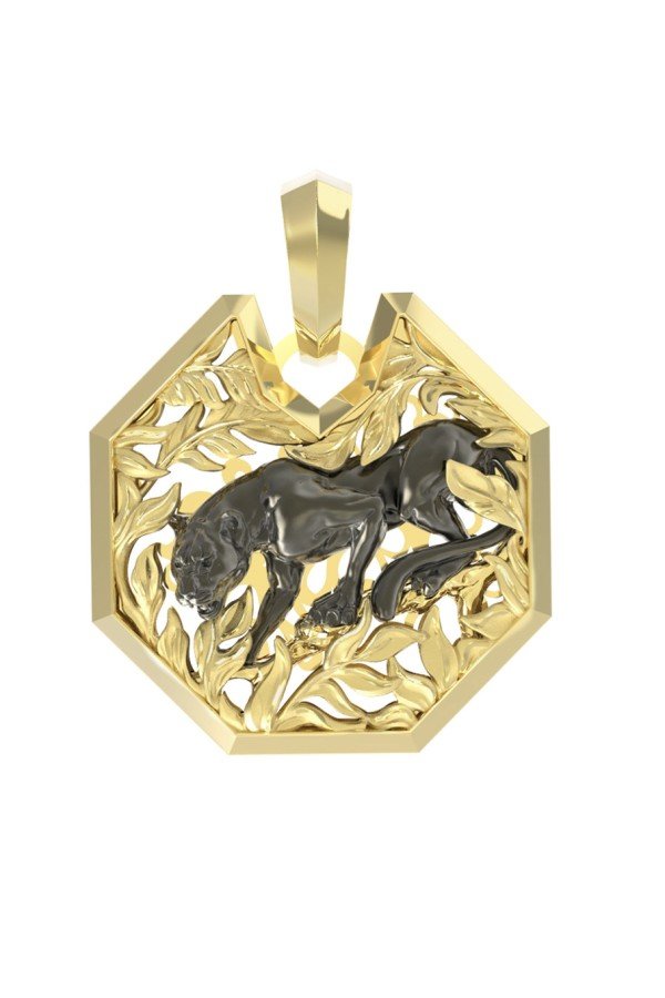 Подвеска из лимонного золота