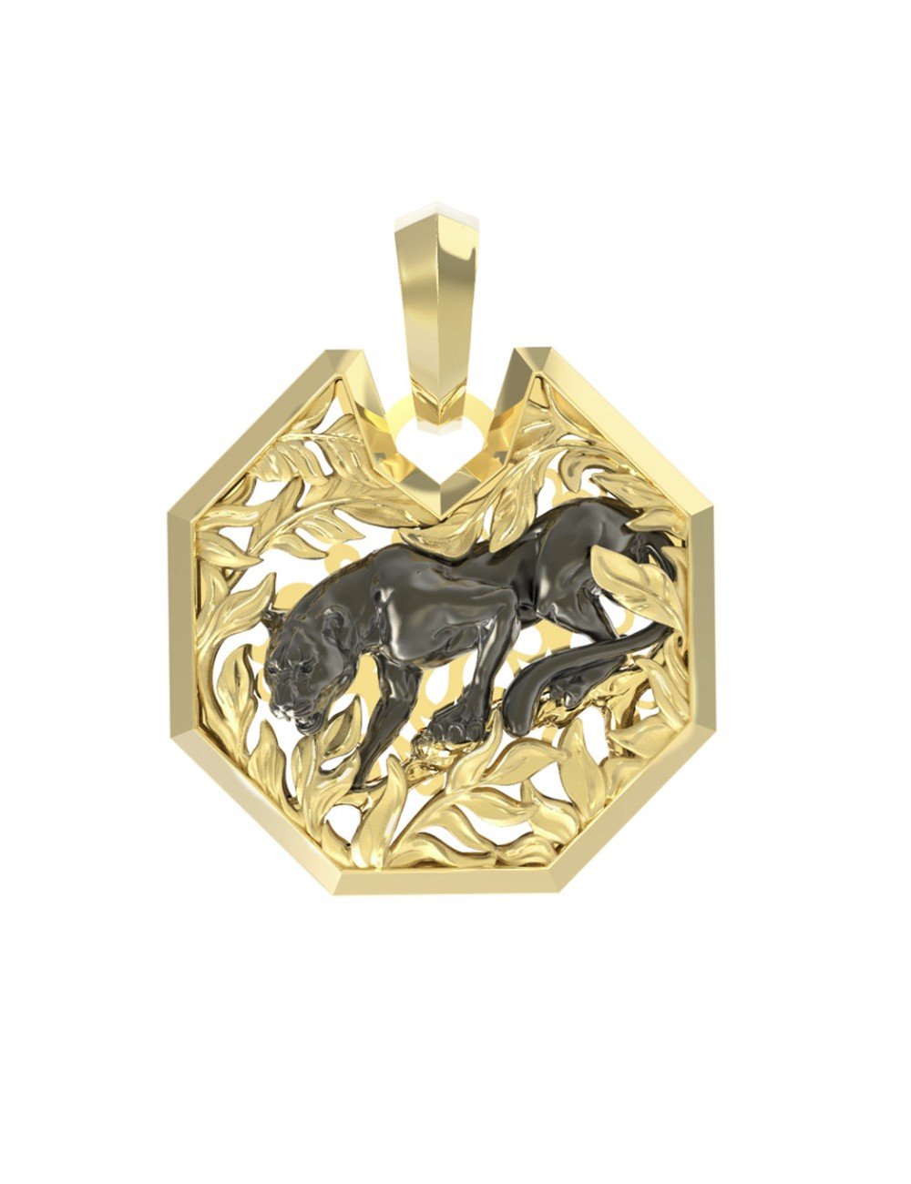 Подвеска из лимонного золота