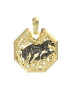 Подвеска из лимонного золота