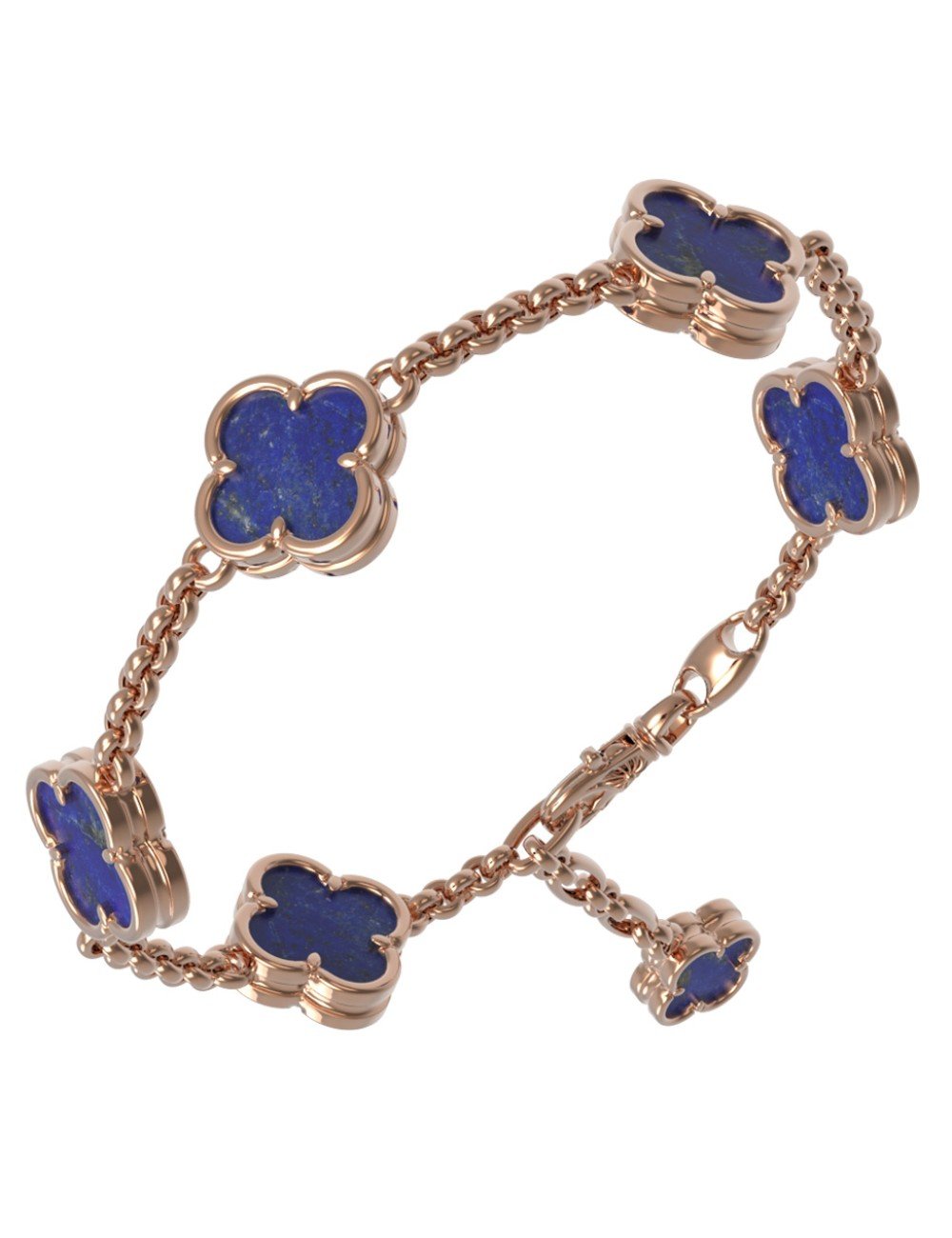 Браслет из золота c лазуритом