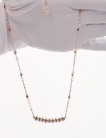 Колье из розового золота c бриллиантами