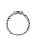 Кольцо из белого золота c бриллиантами и ониксом