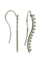 Серьги из белого золота c бриллиантами