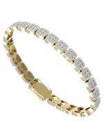 Браслет из лимонного золота c бриллиантами