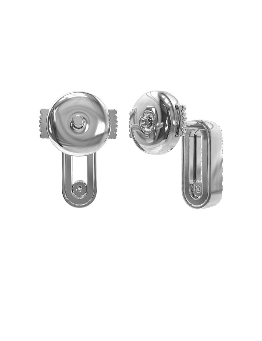 Серьги из белого золота c бриллиантами