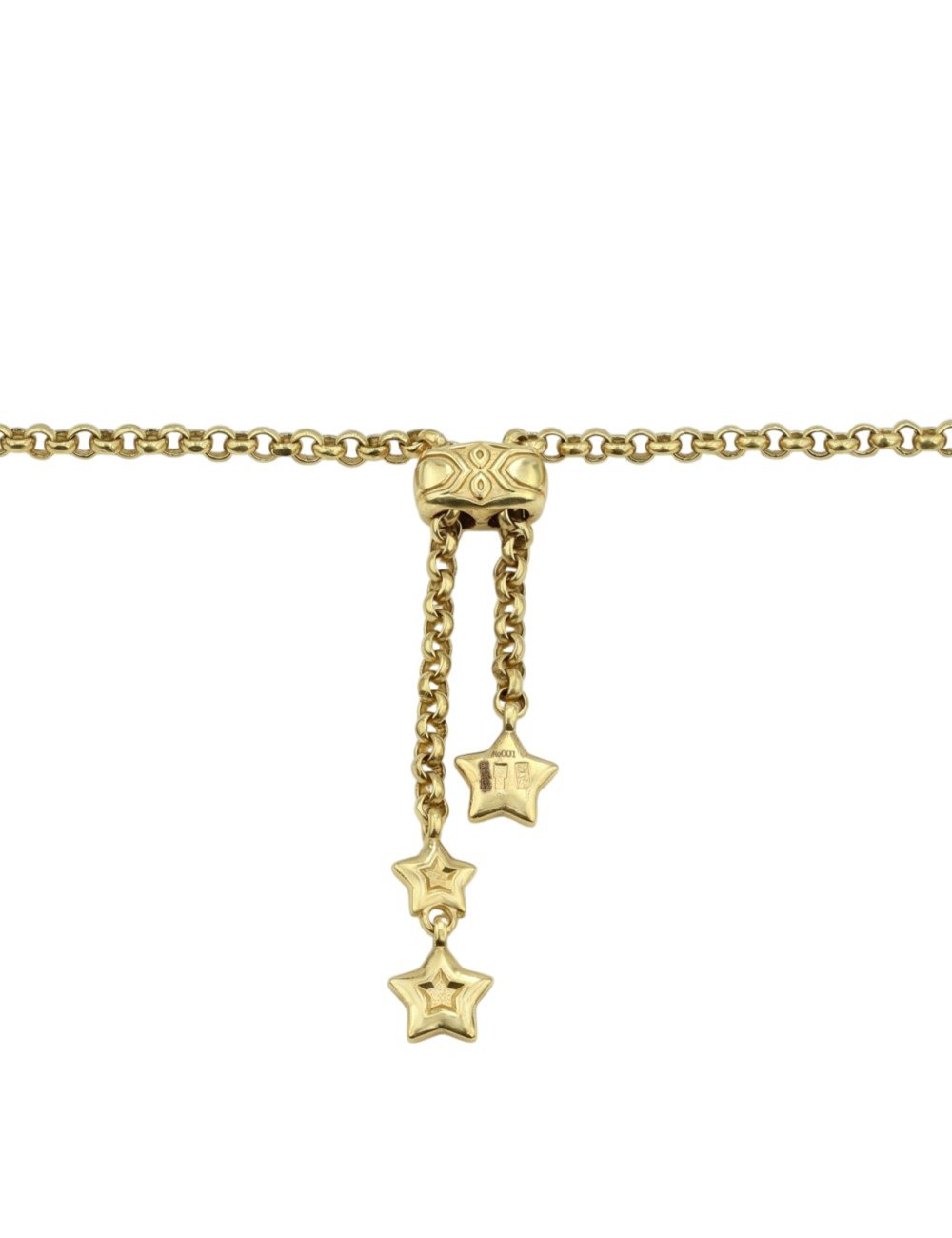 Колье из лимонного золота c ониксом и перламутром