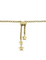 Колье из лимонного золота c ониксом и перламутром