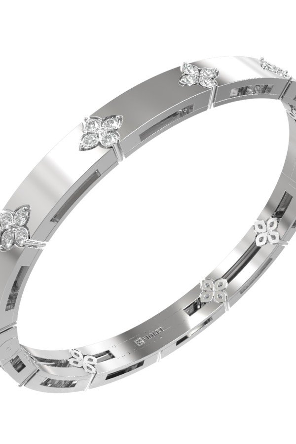 Браслет из белого золота c бриллиантами