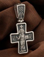 Крест из белого золота