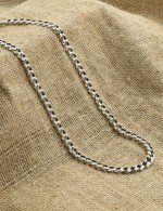 Цепь из серебра c рубином