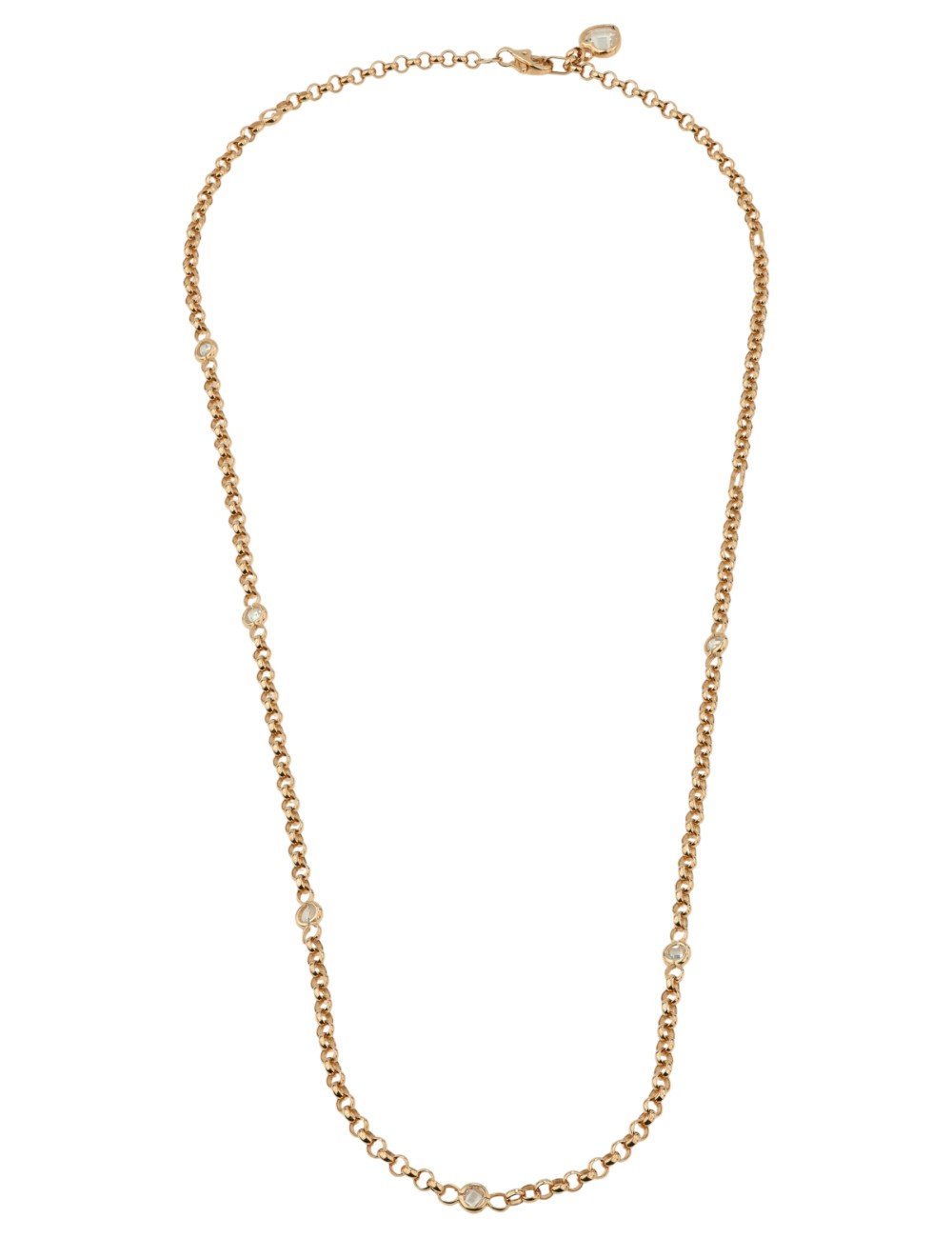 Цепь из золота c фианитом