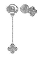 Серьги из белого золота c бриллиантами