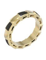 Кольцо из лимонного золота c ониксом