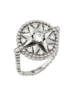 Кольцо из белого золота c бриллиантами