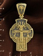 Крест из лимонного золота