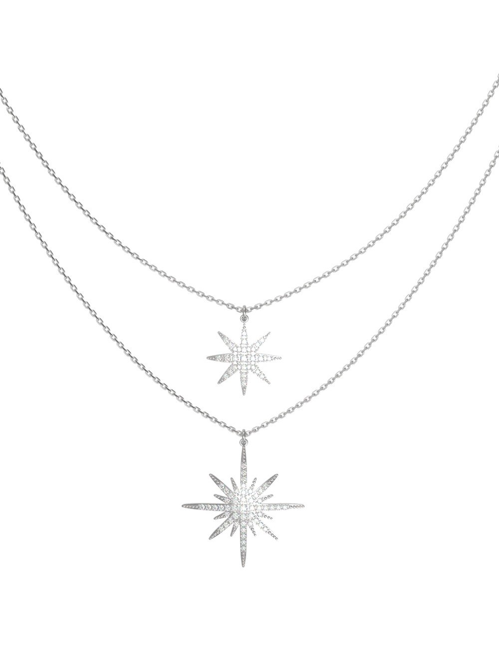 Колье из белого золота c бриллиантами