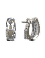 Серьги из белого золота c бриллиантами