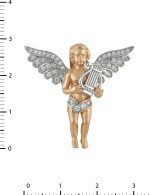 Подвеска из золота c фианитом