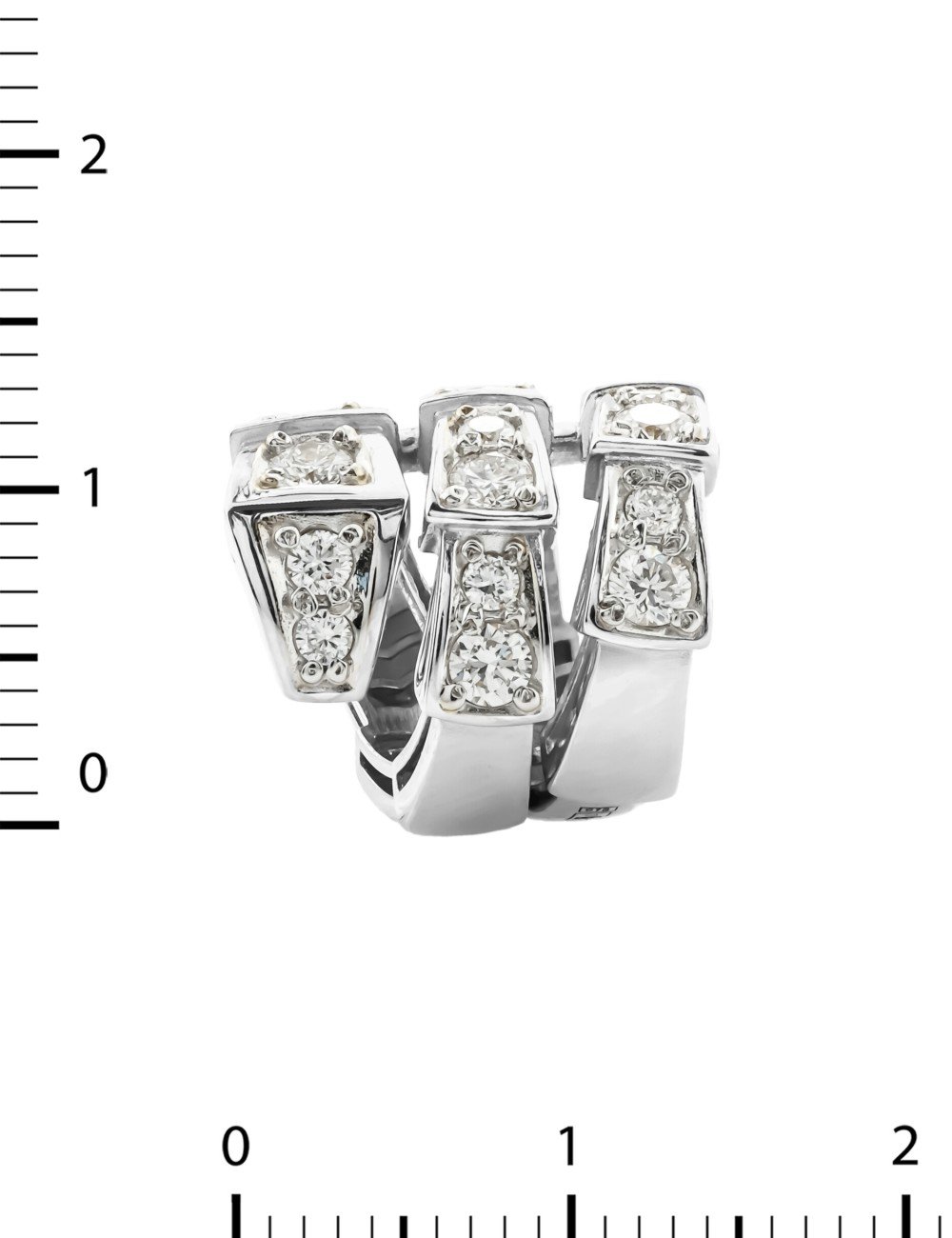 Подвеска из белого золота c бриллиантами