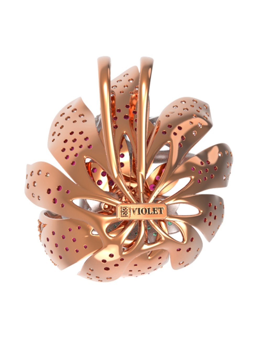 Подвеска из золота c фианитом