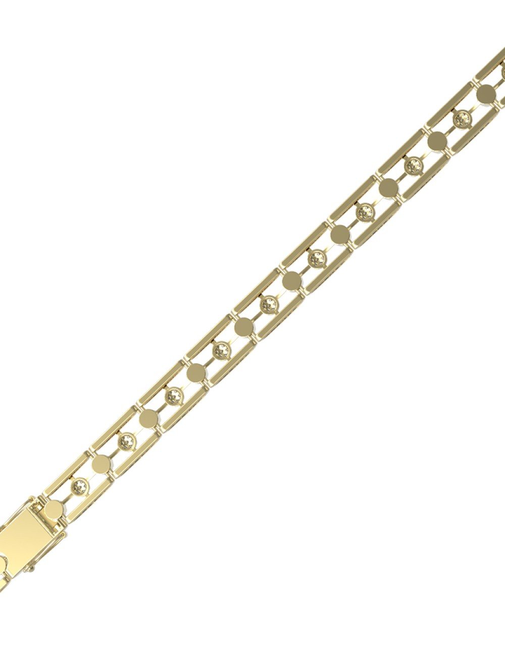 Браслет из лимонного золота c бриллиантами