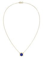 Колье из лимонного золота c лазуритом