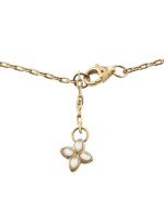 Колье из золота c бриллиантами и перламутром