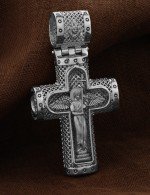 Крест из белого золота