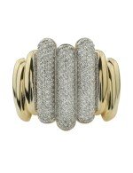 Кольцо из лимонного золота c бриллиантами