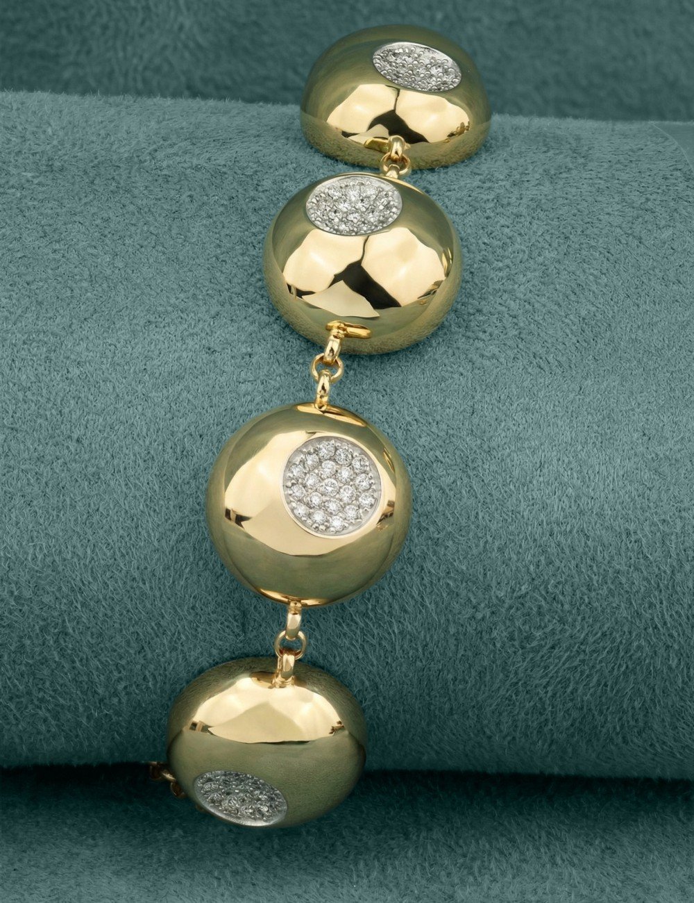 Браслет из лимонного золота c бриллиантами