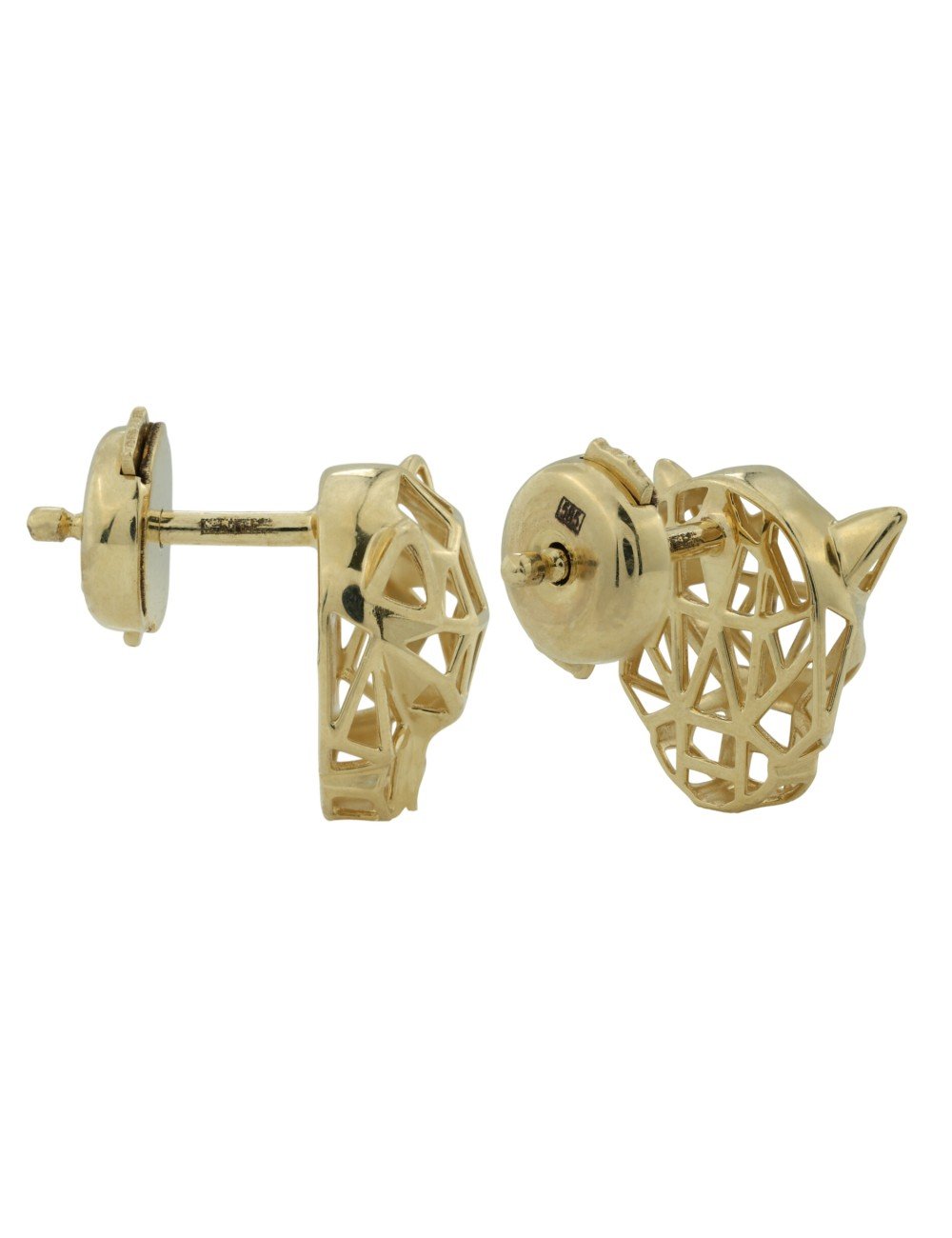 Серьги из лимонного золота