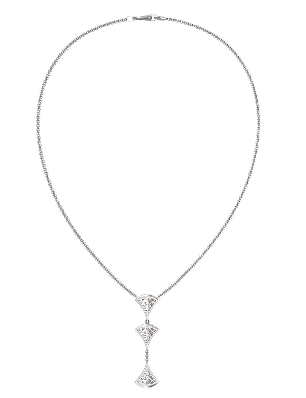 Колье из белого золота c бриллиантами