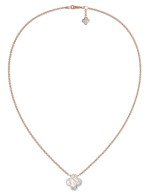 Колье из золота c бриллиантами и перламутром