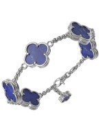 Браслет из белого золота c лазуритом