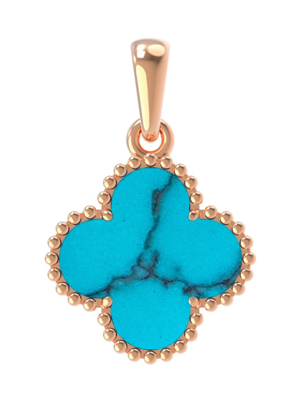 Подвеска из золота c бирюзой