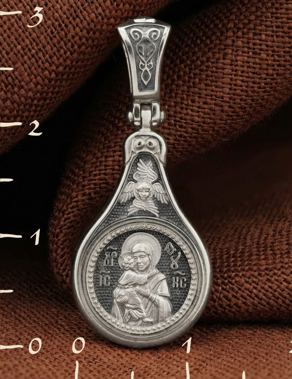 Образок из белого золота