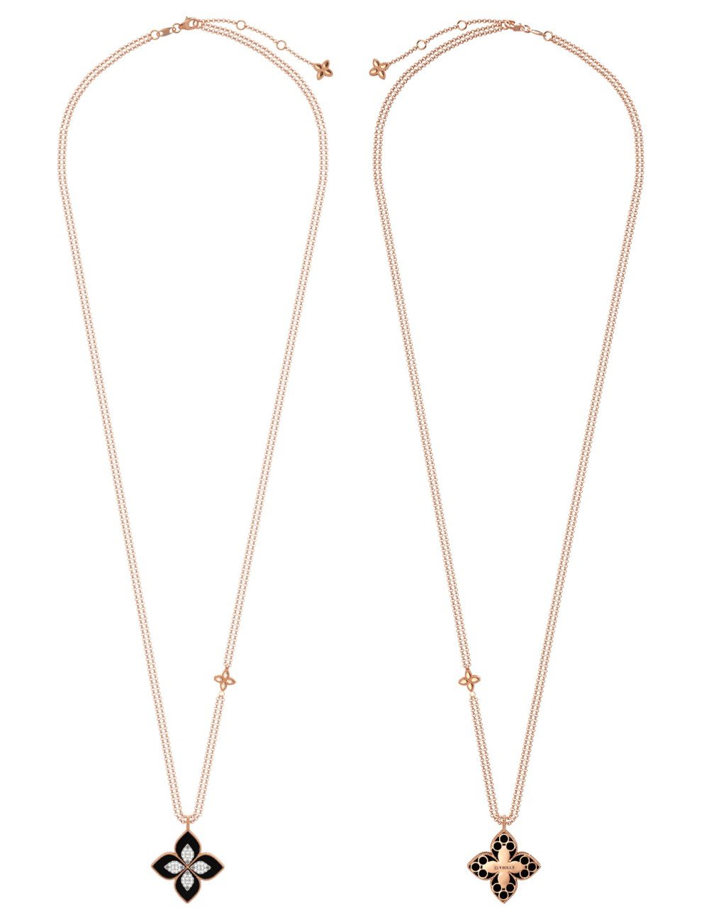 Колье из золота c бриллиантами и ониксом