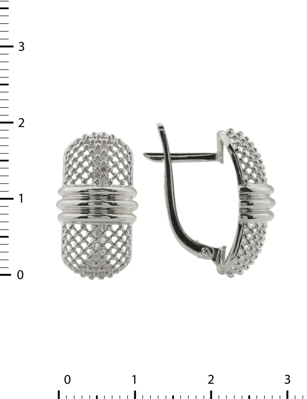 Серьги из белого золота