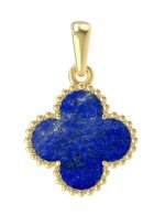 Подвеска из лимонного золота c лазуритом