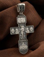 Крест из белого золота